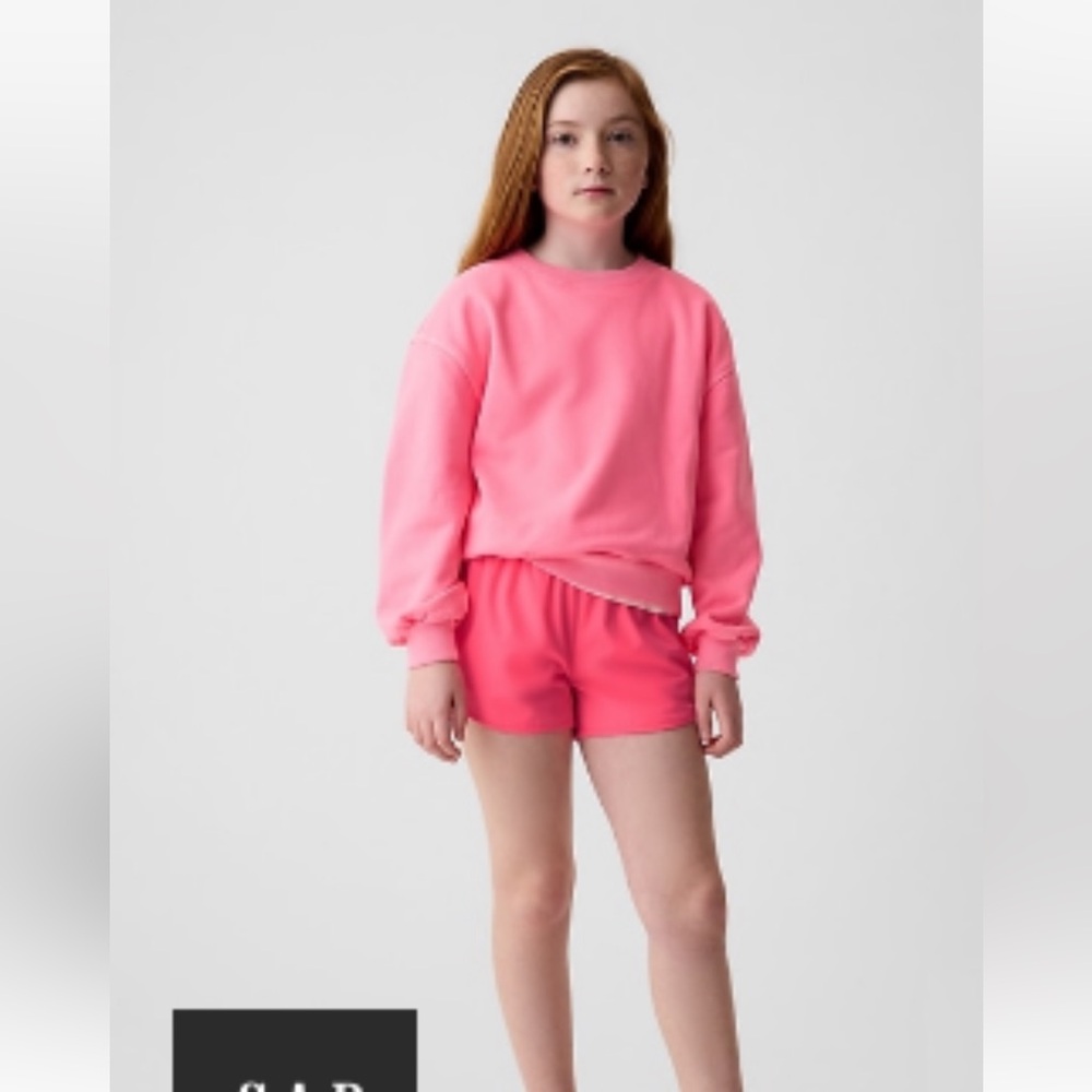 Gap kids neon pink running shorts